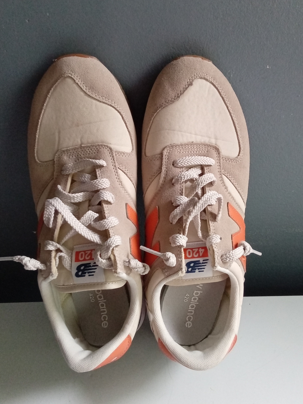 New Balance 420 Tan Orange Cream Low Top Lifestyle Sneakers Retro Running Shoes